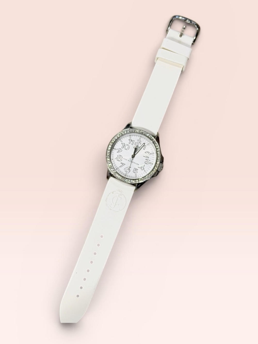 Juicy Couture Watch White Crystal Accent Dial